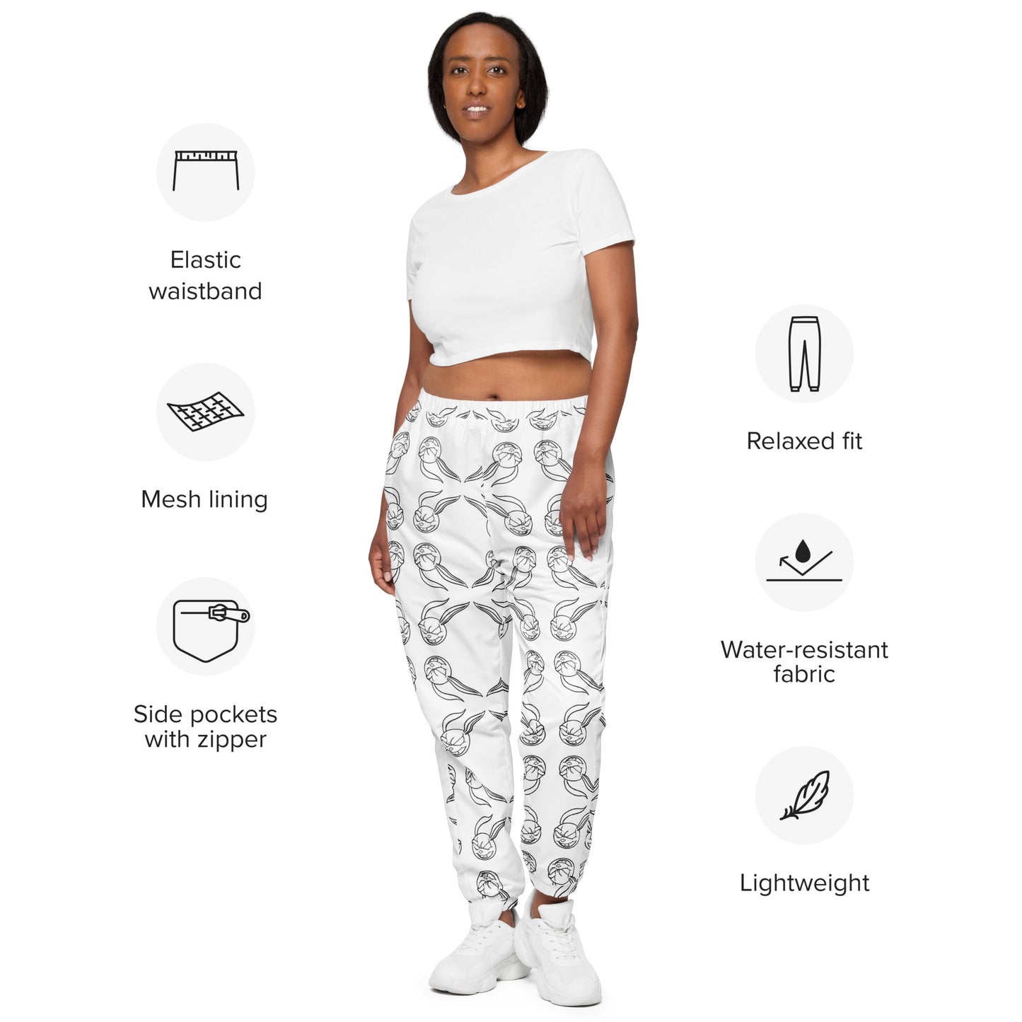 HB Pattern Track Pants