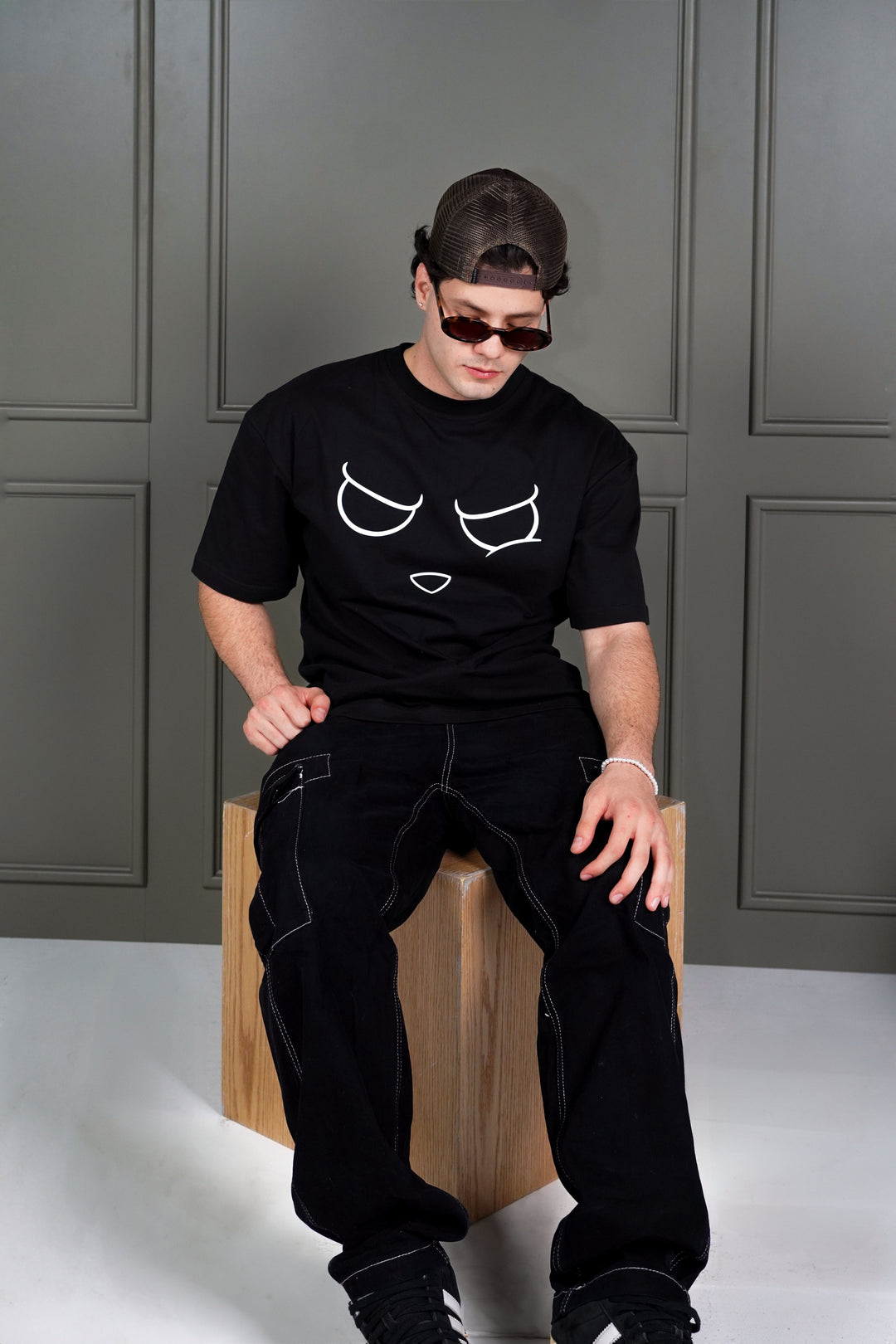 Bunny Eyes Oversized Tee